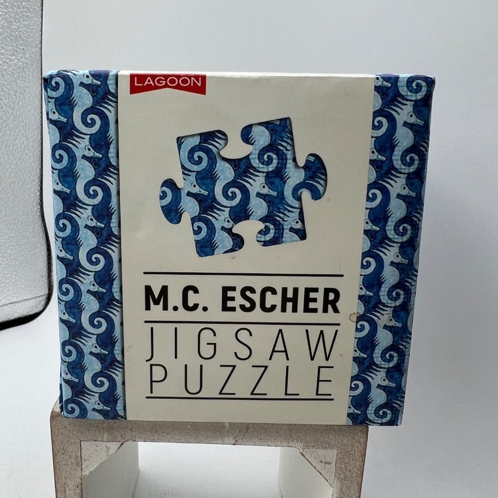 M.C Escher 216 piece Jigsaw Puzzle from Lagoon Group Seahorse